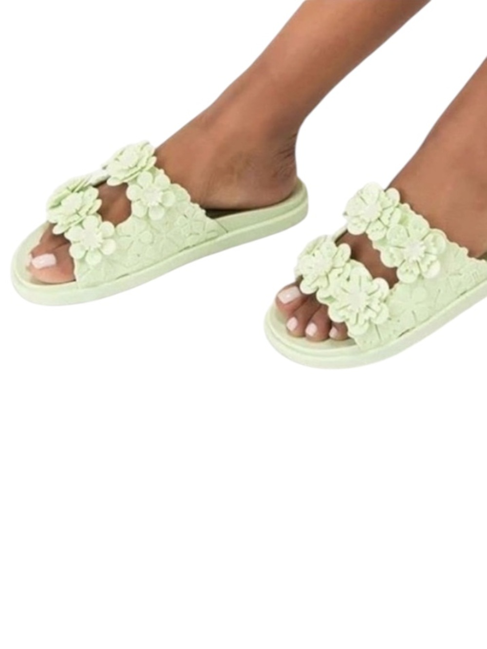 Melissa x Victor & Rolf Green Floral Jelly Sandals - Women’s Size 6